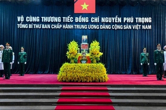 Đúng 7h sáng nay, 25.7, diễn ra Lễ Quốc tang Tổng Bí thư Nguyễn Phú Trọng