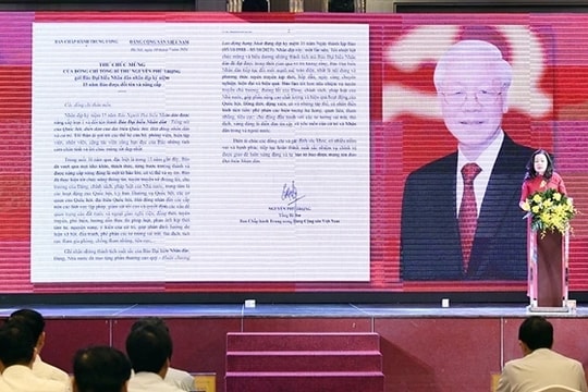 Thư của cố Tổng Bí thư Nguyễn Phú Trọng chúc mừng Báo Đại biểu Nhân dân