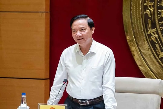 Phó Chủ tịch Quốc hội Nguyễn Khắc Định chủ trì họp rà soát công tác triển khai Giải Diên Hồng lần thứ 3