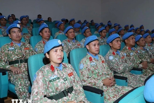 Vietnamese peacekeepers hailed back home