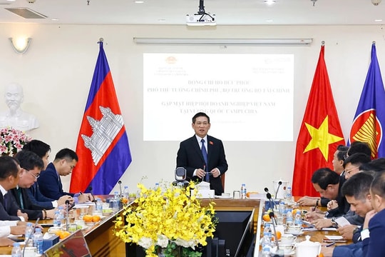 Phó Thủ tướng Hồ Đức Phớc gặp Hiệp hội Doanh nghiệp Việt Nam tại Campuchia