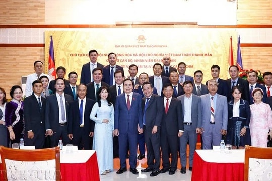 Chủ tịch Quốc hội Trần Thanh Mẫn: Mong cộng đồng người Việt luôn phát huy tinh thần đoàn kết, tuân thủ các quy định pháp luật của Campuchia