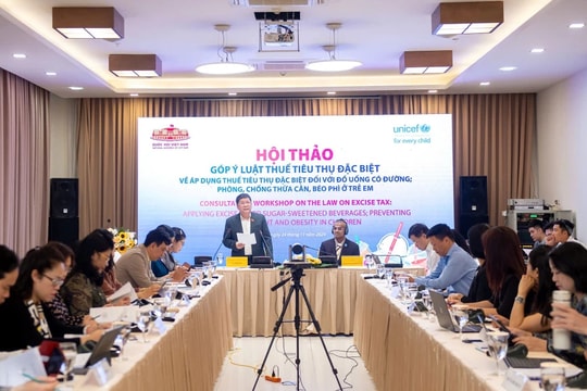 Hội thảo góp ý chính sách áp thuế tiêu thụ đặc biệt đối với đồ uống có đường