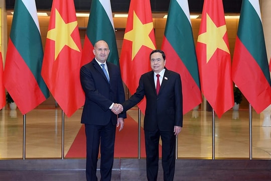 Chủ tịch Quốc hội Trần Thanh Mẫn hội kiến Tổng thống Bulgaria Rumen Radev