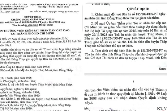 Vụ tài sản thế chấp vẫn chuyển nhượng tại Đồng Tháp: Viện KSND cấp cao đề nghị hủy 2 bản án