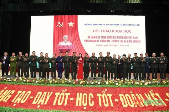 Hội thảo khoa học “80 năm xây dựng Quân đội nhân dân Việt Nam vững mạnh về chính trị - Thành tựu và kinh nghiệm”