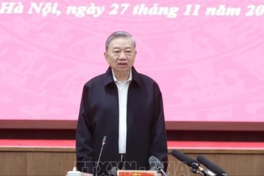 Tổng Bí thư Tô Lâm làm việc với Ban Thường vụ Thành ủy Hà Nội