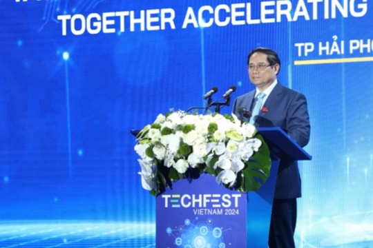 Thủ tướng Phạm Minh Chính dự và phát biểu chỉ đạo tại Techfest 2024