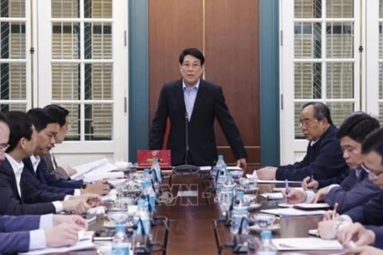 Chủ tịch nước Lương Cường làm việc với Cơ quan Thường trực Ban chỉ đạo Cải cách Tư pháp Trung ương