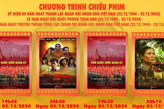 Tuần phim kỷ niệm 80 năm thành lập Quân đội nhân dân Việt Nam