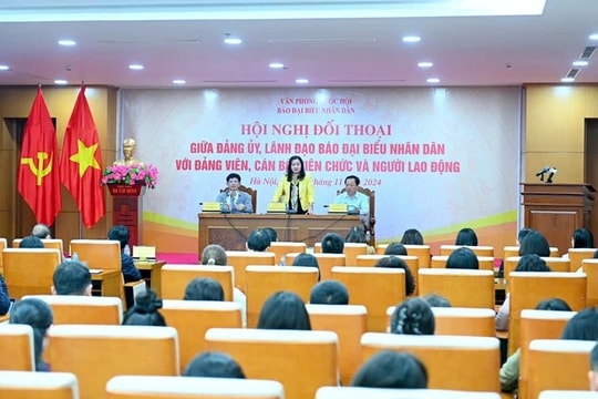 Hội nghị đối thoại giữa Đảng ủy, Lãnh đạo Báo Đại biểu Nhân dân với cán bộ, viên chức, người lao động