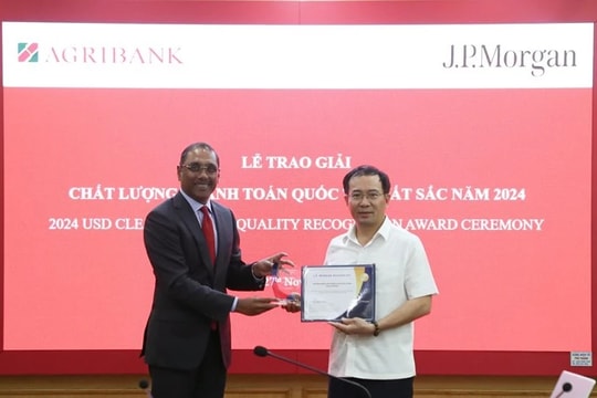 Agribank giành giải “Chất lượng Thanh toán quốc tế xuất sắc năm 2024” 