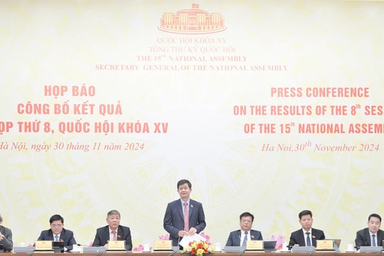 Họp báo quốc tế công bố kết quả Kỳ họp thứ Tám, Quốc hội Khóa XV