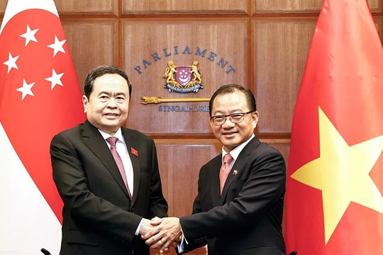 Tiếp tục triển khai hiệu quả Thỏa thuận hợp tác giữa hai Quốc hội, góp phần đưa quan hệ Đối tác chiến lược Việt Nam - Singapore sớm nâng lên tầm cao mới 