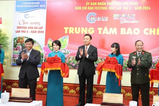 Khai trương Trung tâm báo chí phục vụ Festival Hoa Đà Lạt