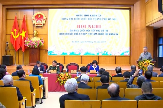 Tổng Bí thư Tô Lâm tiếp xúc cử tri Hà Nội sau Kỳ họp thứ Tám, Quốc hội Khóa XV