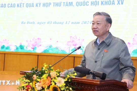 Tổng Bí thư Tô Lâm tiếp xúc cử tri Hà Nội sau Kỳ họp thứ Tám, Quốc hội Khóa XV