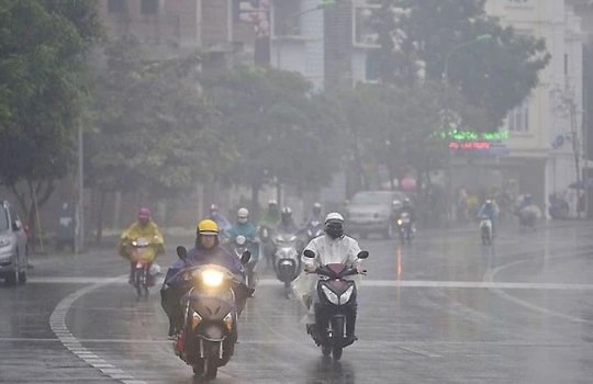 Khu vực Bắc Bộ dự báo có sương mù và mưa rải rác