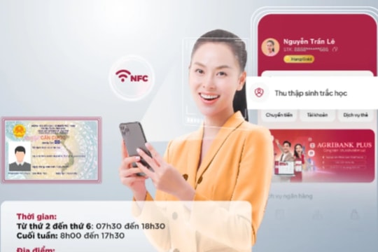 Agribank phục vụ khách hàng cập nhật thông tin sinh trắc học ngoài giờ