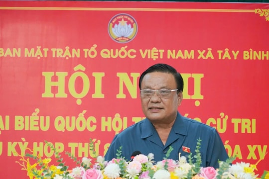 Đoàn ĐBQH tỉnh Bình Định tiếp xúc cử tri huyện Tây Sơn