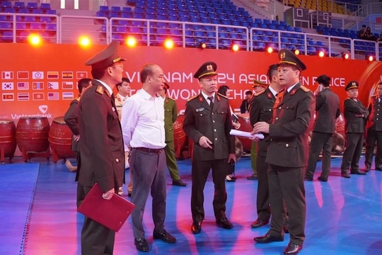 300 chiến sĩ công an bảo đảm an ninh Giải Taekwondo Cảnh sát châu Á 