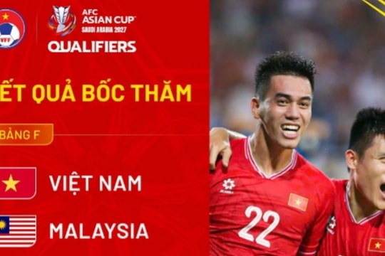 Vòng loại cuối Asian Cup 2027: Đội tuyển Việt Nam cùng bảng Malaysia, Nepal và Lào
