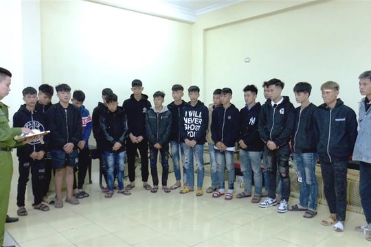 Ninh Bình: Xử lý nhóm thanh, thiếu niên gây rối trật tự công cộng trên địa bàn