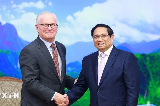 Thủ tướng Phạm Minh Chính tiếp Đoàn lãnh đạo các doanh nghiệp bán dẫn Hoa Kỳ