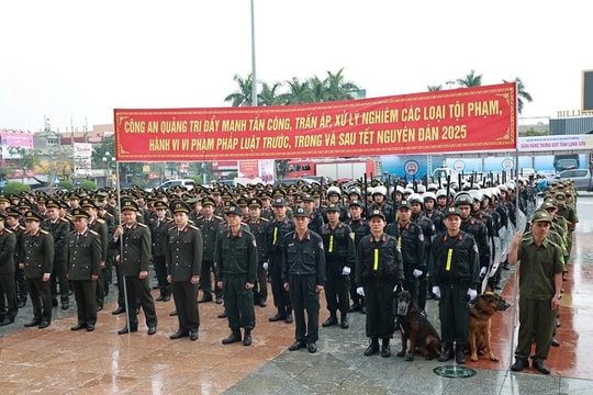 Quảng Trị: Ra quân tấn công trấn áp tội phạm, bảo đảm an ninh, trật tự Tết Nguyên đán Ất Tỵ