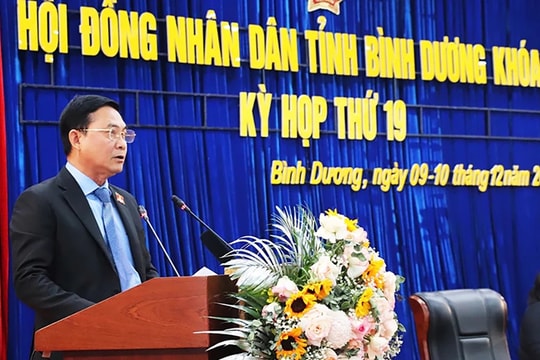 HĐND tỉnh Bình Dương thông qua 31 Nghị quyết tại Kỳ họp thứ 19