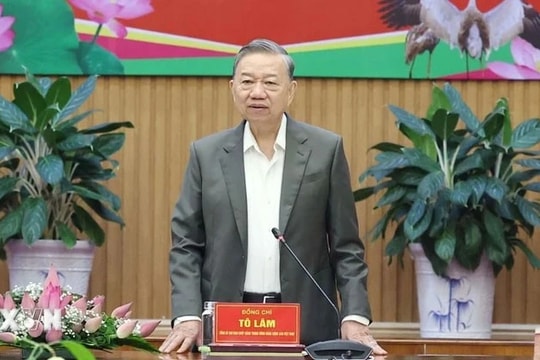 Một số hình ảnh Tổng Bí thư Tô Lâm làm việc với Ban chấp hành Đảng bộ tỉnh Đồng Tháp