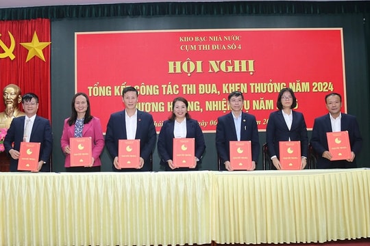 Cụm thi đua số 4 Kho bạc Nhà nước tổng kết công tác thi đua, khen thưởng năm 2024