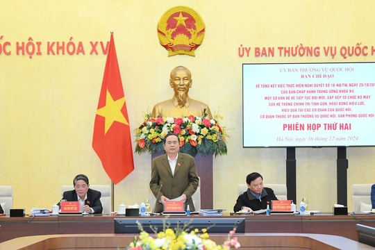 Chủ tịch Quốc hội Trần Thanh Mẫn chủ trì Phiên họp thứ hai Ban Chỉ đạo về tổng kết thực hiện Nghị quyết số 18-NQ/TW