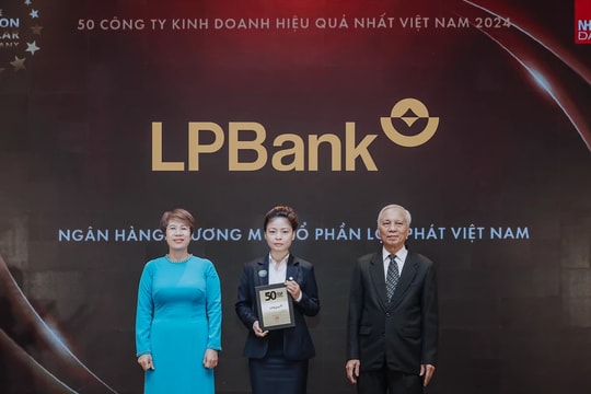LPBank lọt Top 50 doanh nghiệp kinh doanh hiệu quả và nhà tuyển dụng được yêu thích 2024