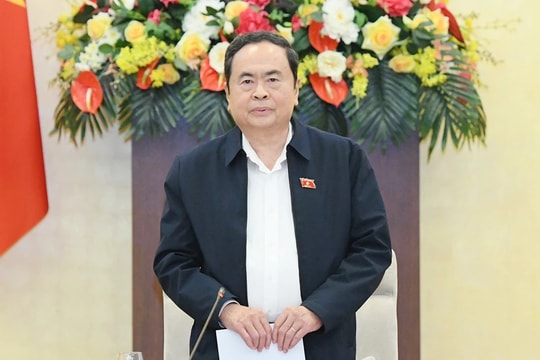 Chủ tịch Quốc hội Trần Thanh Mẫn chủ trì họp với các cơ quan của Quốc hội về tổng kết công tác năm 2024