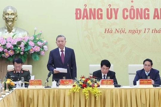 Tổng Bí thư Tô Lâm dự Hội nghị Đảng ủy Công an Trung ương