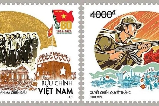 Phát hành bộ tem đặc biệt kỷ niệm 80 năm thành lập Quân đội nhân dân Việt Nam