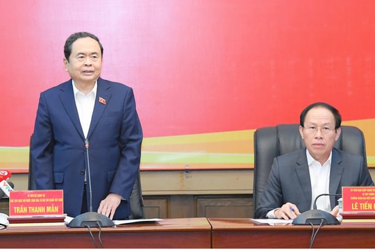 Chủ tịch Quốc hội Trần Thanh Mẫn làm việc với Ban Thường vụ Thành ủy Hải Phòng