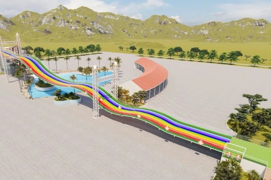 Khu du lịch Lâm viên núi Cấm ra mắt trò chơi máng trượt cầu vồng