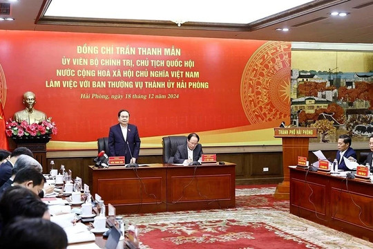 Key initiatives needed for Hai Phong's breakthrough development: Top legislator
