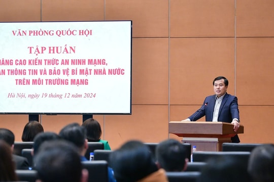 Tập huấn nâng cao kiến thức an ninh mạng, an toàn thông tin, bảo vệ bí mật nhà nước trên môi trường mạng