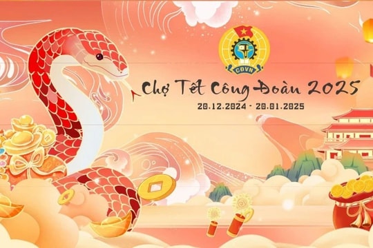 Công nhân mua hàng nhanh chóng tại “Chợ Tết Công đoàn năm 2025”