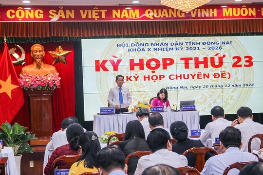Kỳ họp thứ 23 HĐND tỉnh Đồng Nai thông qua 16 nghị quyết quan trọng