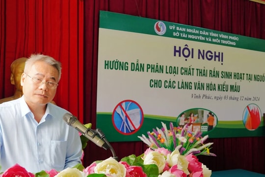 Cần phân loại chất thải rắn sinh hoạt tại nguồn cho các địa phương thực hiện Làng văn hóa kiểu mẫu