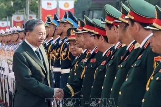 Một số hình ảnh Tổng Bí thư Tô Lâm dự Lễ kỷ niệm 80 năm Ngày thành lập Quân đội nhân dân Việt Nam