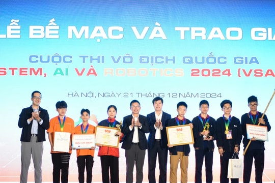 Lộ diện các đội vô địch tại cuộc thi STEM, AI và Robotics 2024