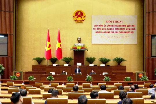 Hội nghị đối thoại giữa Đảng ủy, Lãnh đạo Văn phòng Quốc hội với đảng viên, cán bộ, công chức, viên chức, người lao động