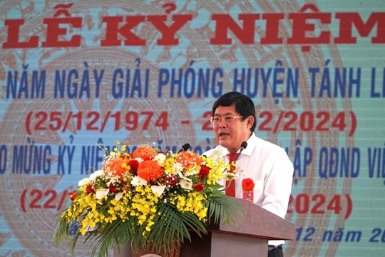 Long trọng kỷ niệm 50 năm Giải phóng huyện Tánh Linh và 80 năm thành lập Quân đội Nhân dân Việt Nam