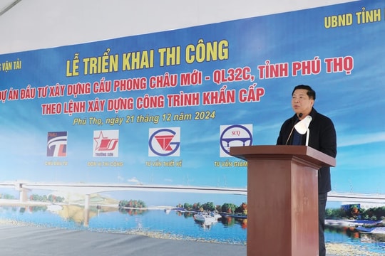 Triển khai xây dựng cầu Phong Châu mới với mức đầu tư hơn 630 tỷ đồng