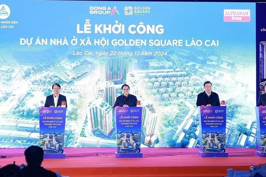 PM inspects, attends groundbreaking ceremony of infrastructure projects in Lao Cai